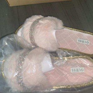 Guess Furry Slippers